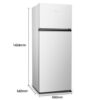 HISENSE RT267D4AWE 206 LT. BEYAZ ÇİFT KAPILI BUZDOLABI - Görsel 3