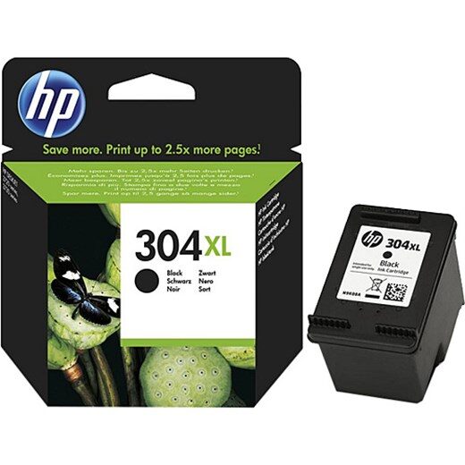HP 304XL YÜKSEK KAPASİTE SİYAH KARTUŞ N9K08A - HP Kartuş-Hp KKTC