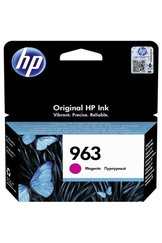 HP 963 Magenta Kırmızı Kartuş 3JA24A - HP Marka Kartuş-Hp KKTC