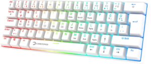 Klavye Gamepower Lyra Rgb 60M Mekanik Red Switch Beyaz KKTC