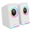 Mikado MD-182 2.0 3W*2 Beyaz RGB USB + 3.5mm Hoparlör - Görsel 2