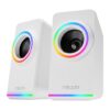 Mikado MD-182 2.0 3W*2 Beyaz RGB USB + 3.5mm Hoparlör-Mi̇kado KKTC