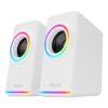 Mikado MD-182 2.0 3W*2 Beyaz RGB USB + 3.5mm Hoparlör - Görsel 4