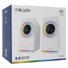 Mikado MD-182 2.0 3W*2 Beyaz RGB USB + 3.5mm Hoparlör - Görsel 9