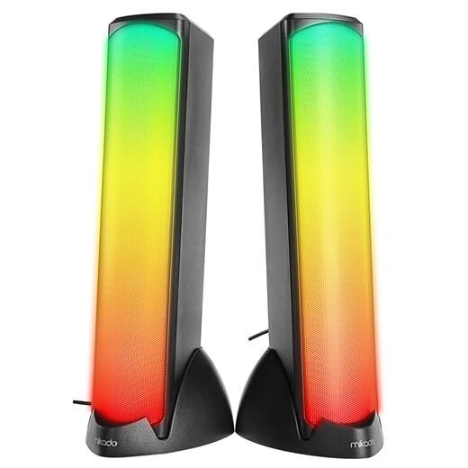 Mikado Md-183 2.0 Bluetooth Siyah Rgb Aydınlatmalı Hoparlör-Mi̇kado Kktc