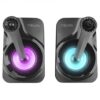 Mikado MD-X27 2.0 Bluetooth Hoparlör - Siyah LED Aydınlatmalı - Görsel 4