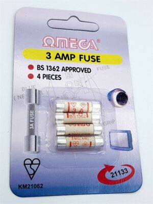 OMEGA 13AMP FİŞ SİGORTASI 4LÜ PAKET - Elektrik Güvenliğiniz İçin!-Omega KKTC
