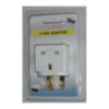 OMEGA 21111 C SHELL 2 WAY UNFUSED 2 YOL UK ÇOĞALTICI ADAPTÖR - PRİZ... - Görsel 2