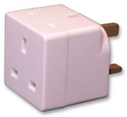 Omega 21111 C Shell 2 Way Unfused 2 Yol Uk Çoğaltici Adaptör - Pri̇z...-Omega Kktc