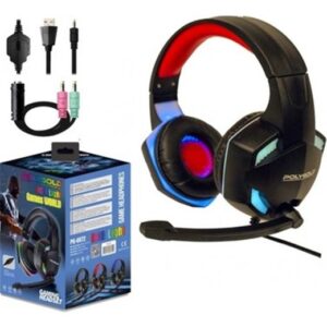 POLYGOLD PG-6972 RGB IŞIKLI OYUNCU KULAKLIK - GAME HEADPHONES-Polygold KKTC
