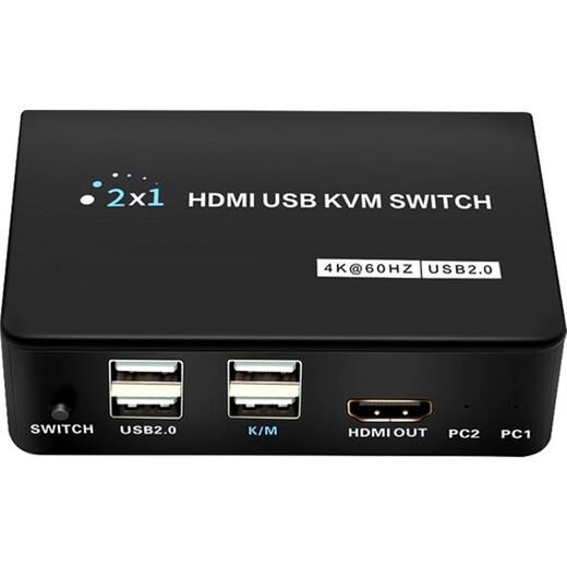 POWERMASTER PM-11789 4K HDMI USB KVM SWITCH 2X1 ÇOĞALTICI-Powermaster KKTC
