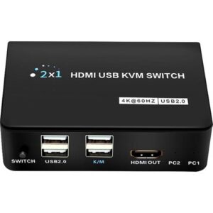 Powermaster Pm-11789 4K Hdmi Usb Kvm Switch 2X1 Çoğaltici-Powermaster Kktc