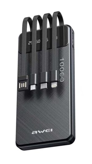 Powerbank P131K 10000Mah Si̇yah Multiple Output KKTC