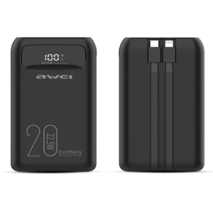 Powerbank P168K 10000Mah Si̇yah Multiple Output 22.5W KKTC