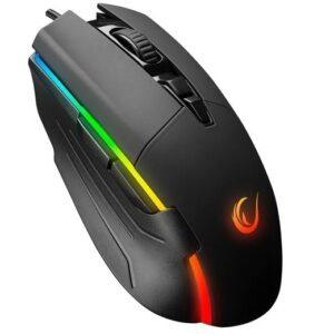 Rampage Smx-52 Broker Usb Siyah Rgb Işıklı 7200 Dpi Oyuncu Mouse-Rampage Kktc