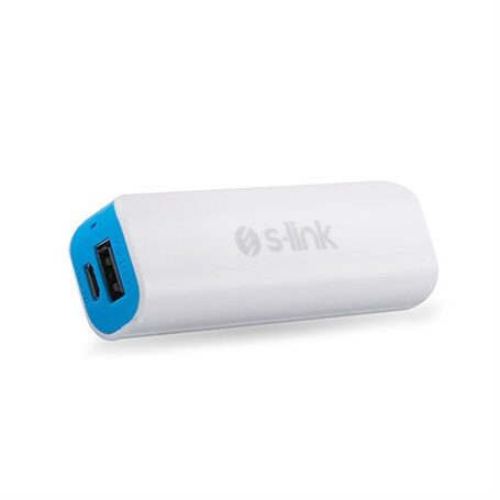 S-Link Cyy-630 2000Mah Powerbank Beyaz/Mavi Taşına-S-Link Kktc
