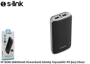 S-Link Ip-G156 Iron 15600Mah Powerbank Si̇yah