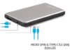 S-LINK IP-G88 8000mAh 2-1 Type C Kablo UV Gümüş Powerbank - Görsel 3