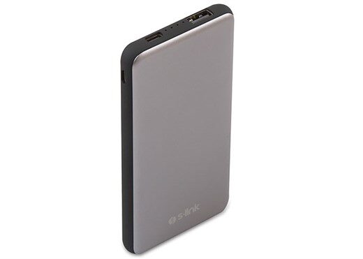 S-LINK IP-G88 8000mAh 2-1 Type C Kablo UV Gümüş Powerbank-S-Link KKTC