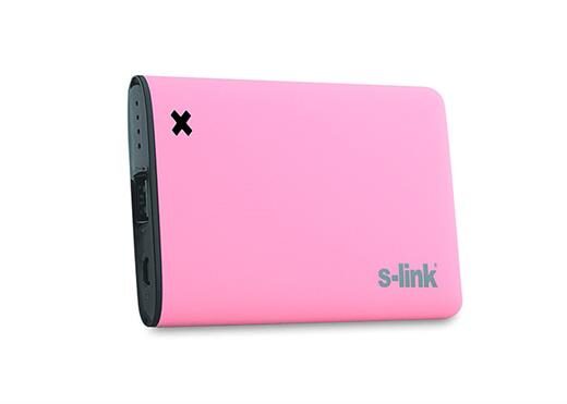 S-Link Ip-M42 4200Mah 2100Ma Çıkış Pembe Powerbank-S-Link Kktc