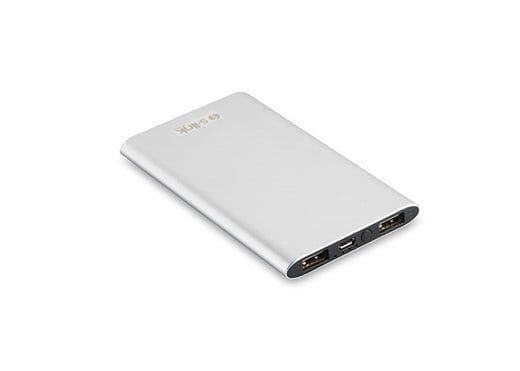 S-Link Ip-P22 4000Mah 1-2A Gümüş Slim Powerbank-S-Link Kktc