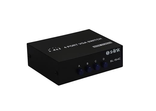 S-Link Sl-154C 4 Vga Switch - Çoğaltıcı-S-Link Kktc