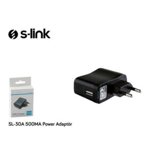 S-LINK SL-30A 500MA Power Adaptör - Şarj Cihazları-S-Link KKTC