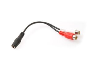 S-LINK SL-358 15cm 3.5F to 2 RCA F Stereo Kablosu-S-Link KKTC