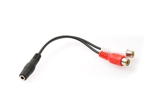 S-LINK SL-358 15cm 3.5F to 2 RCA F Stereo Kablosu-S-Link KKTC