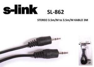 S-Link Sl-862 3M Stereo Ses Kablosu