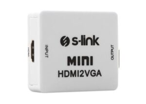 S-LINK SL-HVC10 HDMI to VGA + Ses Çevirici - Çoğaltıcı