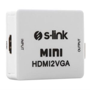 S-LINK SL-HVC10 HDMI to VGA + Ses Çevirici - Çoğaltıcı-S-Link KKTC
