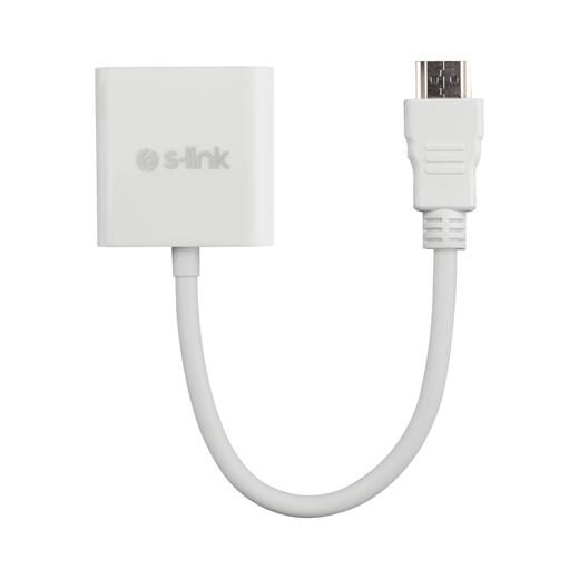 S-Link Sl-Hvs13 Hdmi To Vga + Audio Micro Usb Çevirici - Çoğaltıcı-S-Link Kktc
