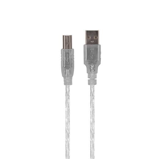 S-Link Sl-U2015 Usb2.0 1.5M Şeffaf Yazıcı Kablosu - Kablolari-S-Link Kktc