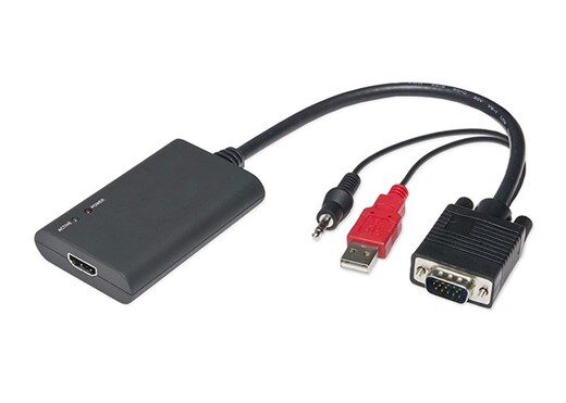 S-Link Sl-Vhc20 Vga'Dan 3 Hdmi'Ye Çevirici Kablo-S-Link Kktc