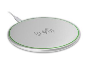 S-Link Swapp Sw-Cwf80 Qi Sertifikalı 10W 5V/2A- 9V/1.1A Beyaz Kablosuz Şarj Cihazı