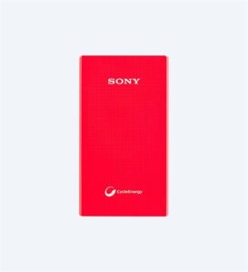 Sony Cp-V5A/R 5000Mah Powerbank Kırmızı - Şarjınızı Her Zaman Yanın...-Sony Kktc