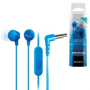SONY EX15AP Mikrofonlu Silikonlu Kulaklık Mavi - Kablolu Telefon Ku...-Sony KKTC