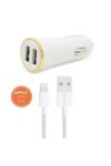 SYROX ARAÇ LIGHTNING 5/5S 2 GİRİŞ DRX Şarj Cihazı - ARAÇ İÇİ ŞARJ C...-Syrox KKTC