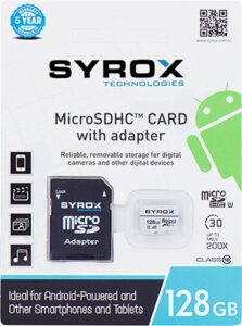 Syrox Mc128 128 Gb Mikro Kart - Hafıza Kartı-Syrox Kktc