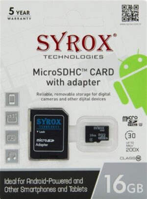 SYROX MC16 MİKRO KART 16 GB - 16GB HAFIZA KARTI-Syrox KKTC