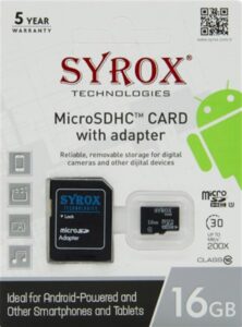 Syrox Mc16 Mi̇kro Kart 16 Gb - 16Gb Hafiza Karti-Syrox Kktc