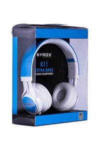 Syrox Streo Kulaklik Büyük K11 - Kulak Üstü Telefon Kulakliği-Syrox Kktc