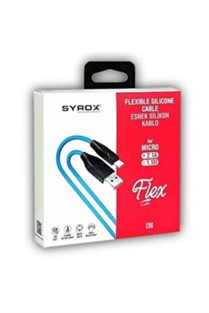 SYROX USB TO MICRO 1M C98 Şarj Kablosu-Syrox KKTC