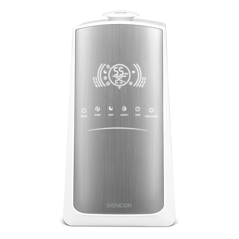 Sıcaklık ve Nem Dengeleyici SENCOR Akıllı Ultrasonik Sis SHF 7647WH beyaz/gümüş