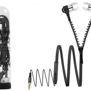 Snopy SN-808 Zipper Kablolu Siyah Kulak İçi Kulaklık-Snopy KKTC