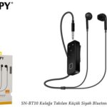 Snopy Sn-Bt10 Kulakiçi Küçük Siyah Bluetooth Kulak
