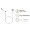 Xiaomi 2 in 1 USB Micro USB ve Type-C Şarj Kablosu 30CM - Görsel 2