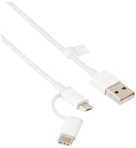 Xiaomi 2 In 1 Usb Micro Usb Ve Type-C Kablo 30Cm