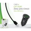 Linktech c481 çevre dostu 12w mikro usb kablolu araç şarj aleti - Görsel 4